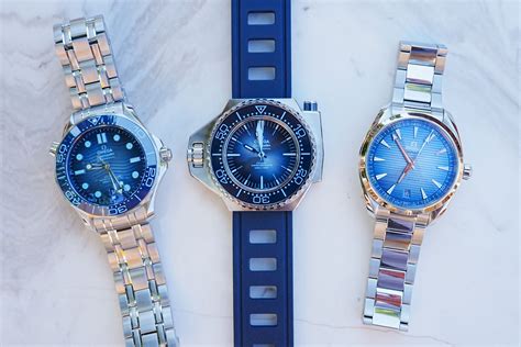 blue omega watches|omega watch blue face.